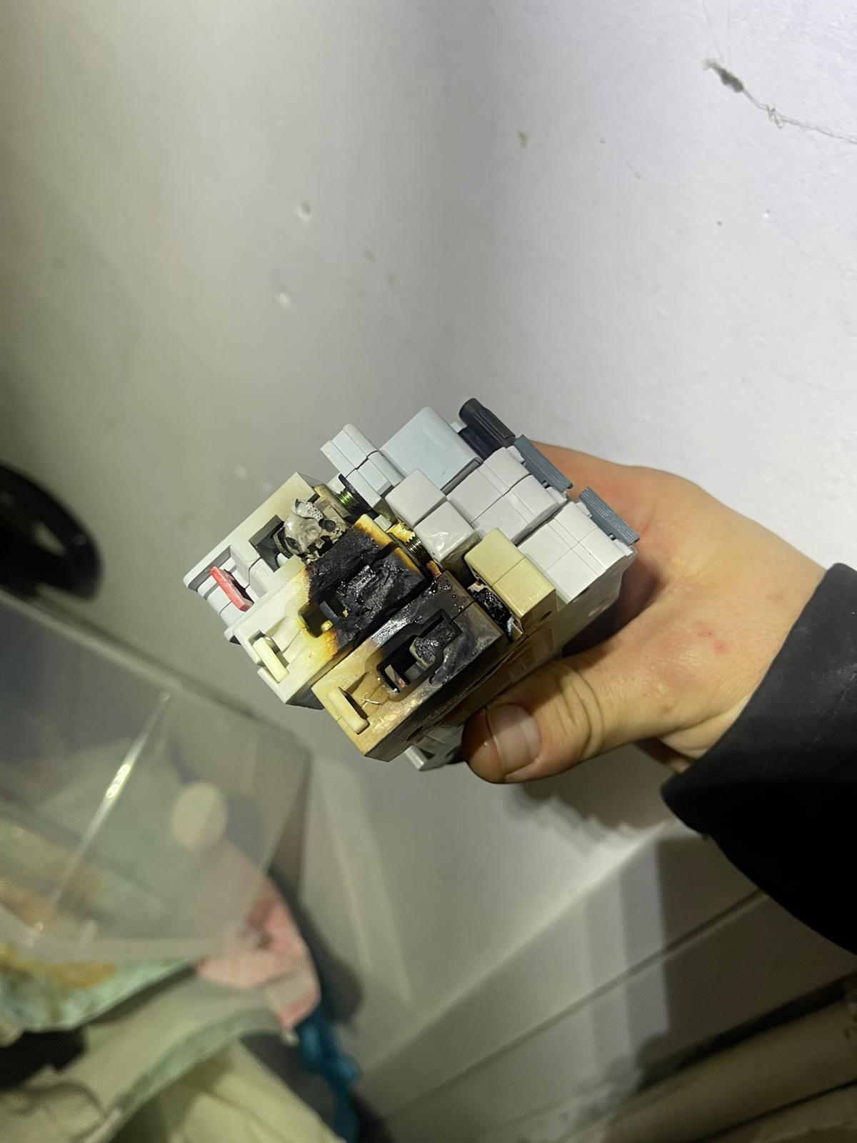Bright Sparks engineer fitting a consumer unit