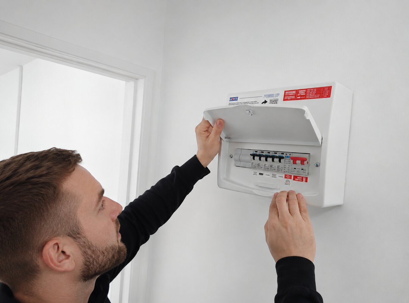 Bright Sparks engineer using test equipment